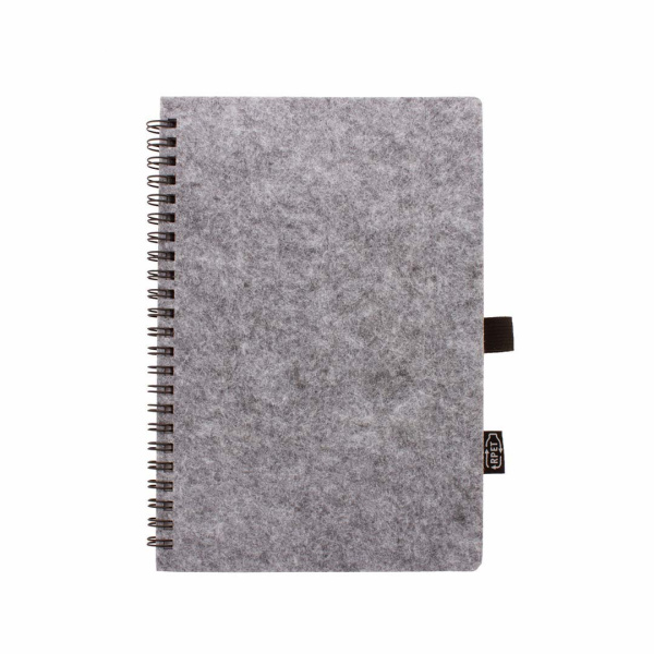Quaderno a spirale in feltro RPET con carta riciclata | A5