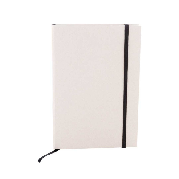 Quaderno in cartone del latte riciclato elastico colorato e fogli a righe | A5