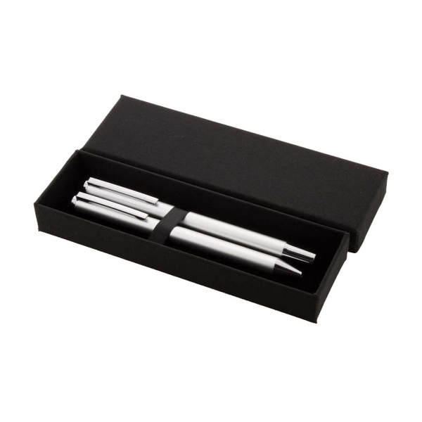Roller e penna in alluminio riciclato in confezione regalo
