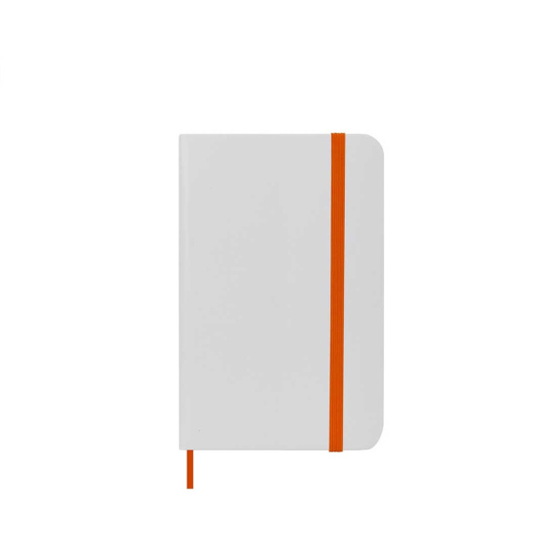 Blocchetto bianco con elastico colorato | A6