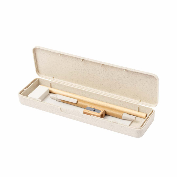 Set da scrittura eco da 5 pezzi in confezione di paglia di grano