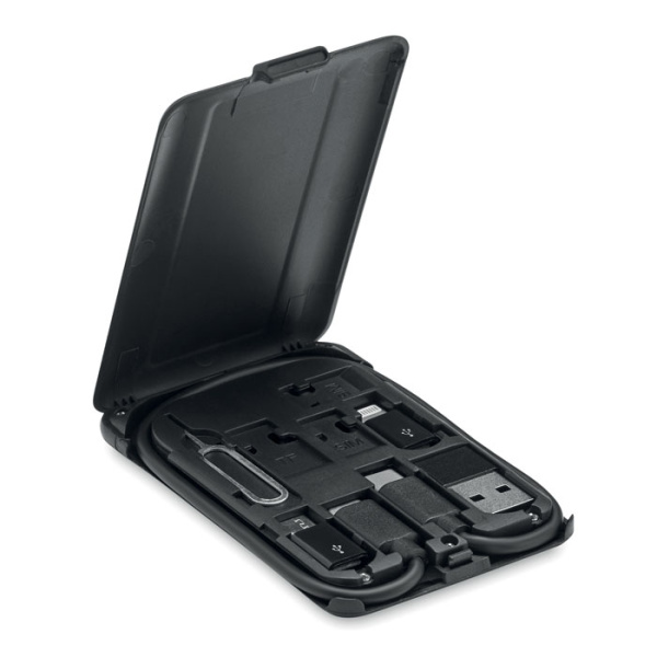 Set di cavetti con supporto telefono