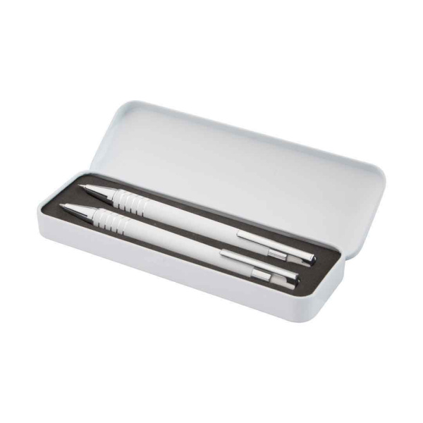 Set penna a sfera e matita in alluminio