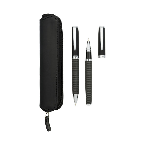 Set regalo penne e sacchetto Carbon