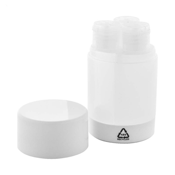 Set viaggio con 3 flaconi cosmetici in PET riciclato