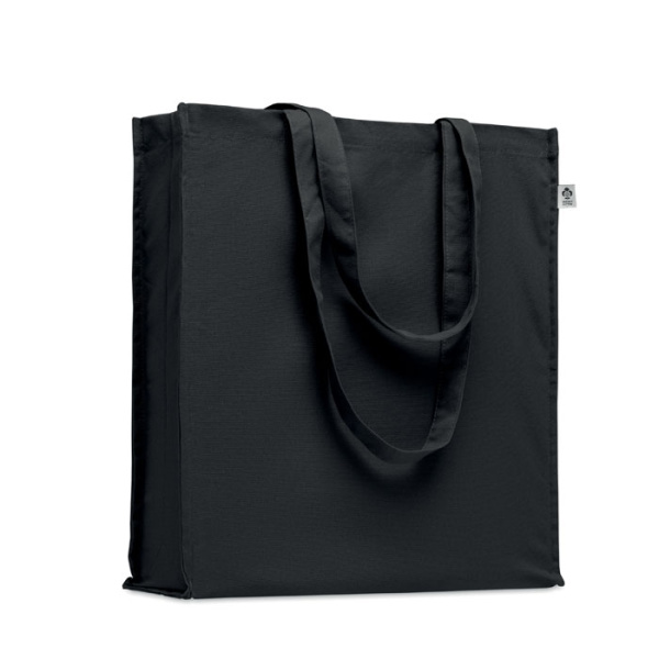Shopper in cotone biologico con soffietto ToteFlex 220 gr