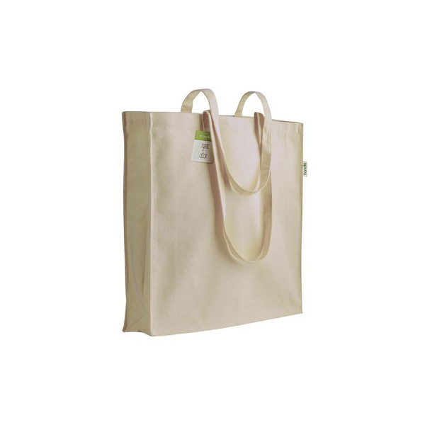 Shopper personalizzate in cotone resistente | 150 g | 38 x 42 + 8 cm