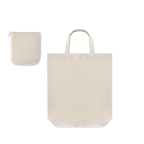 Shopper richiudibile in cotone con manici corti 100gr