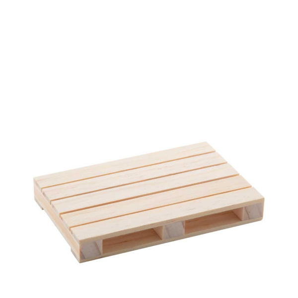 Sottobicchiere in legno a forma di mini pallet 