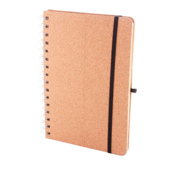 Taccuino in sughero con supporto per tablet