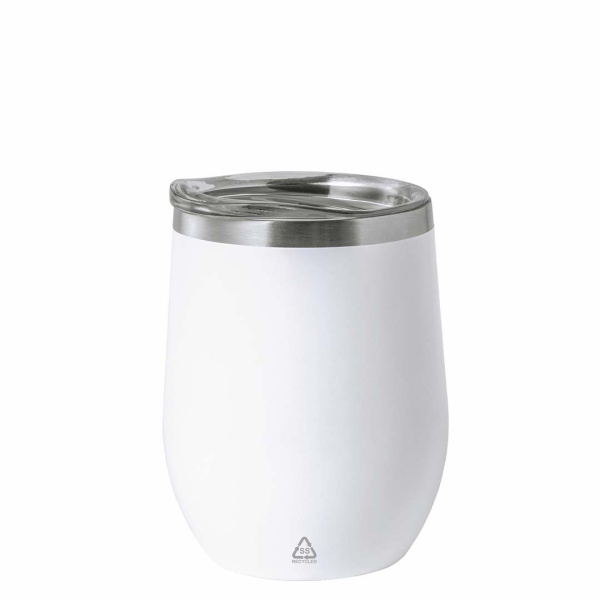 Tazza termica 350 ml in acciaio riciclato senza manico