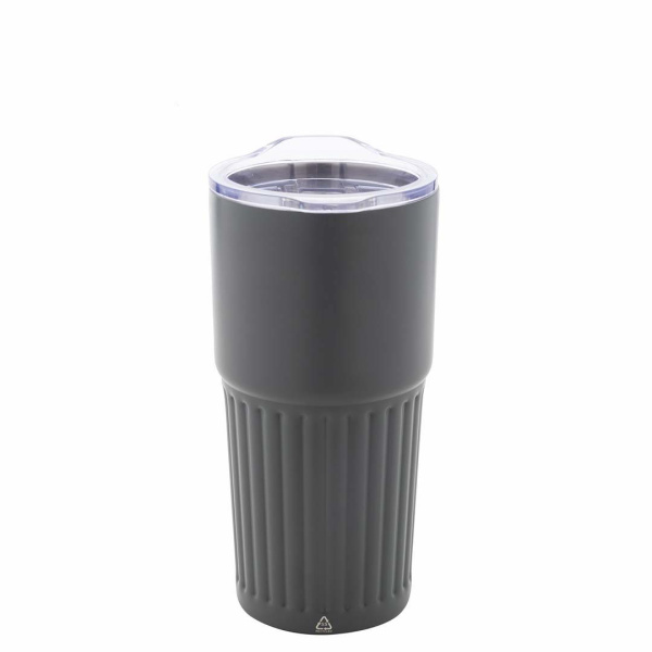 Tazza termica in acciaio inox riciclato con coperchio 600 ml