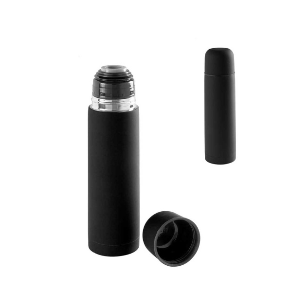 Thermos in acciaio con finitura gommata 500 ml