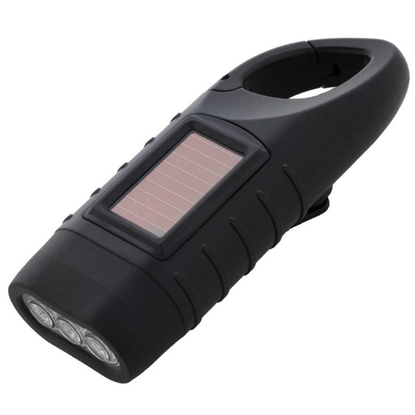 Torcia ecologica con dinamo e pannello solare