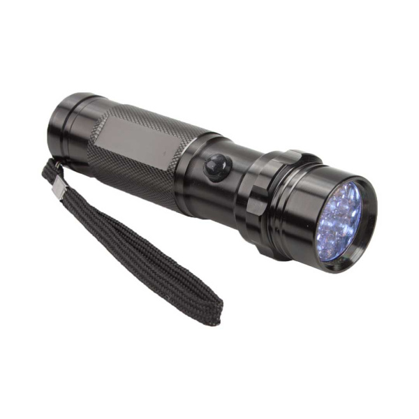 Torcia in alluminio con 14 LED in confezione regalo