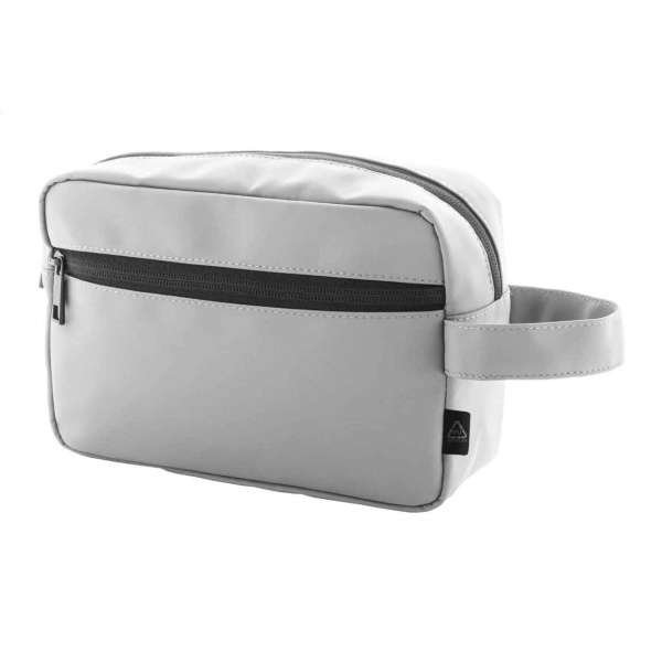 Trousse cosmetici in PU riciclata con doppio scomparto