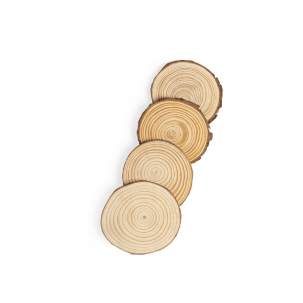 Set di 4 Sottobicchieri in Legno
