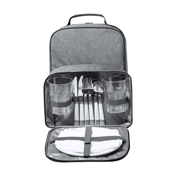Zaino frigo da picnic in RPET e set completo