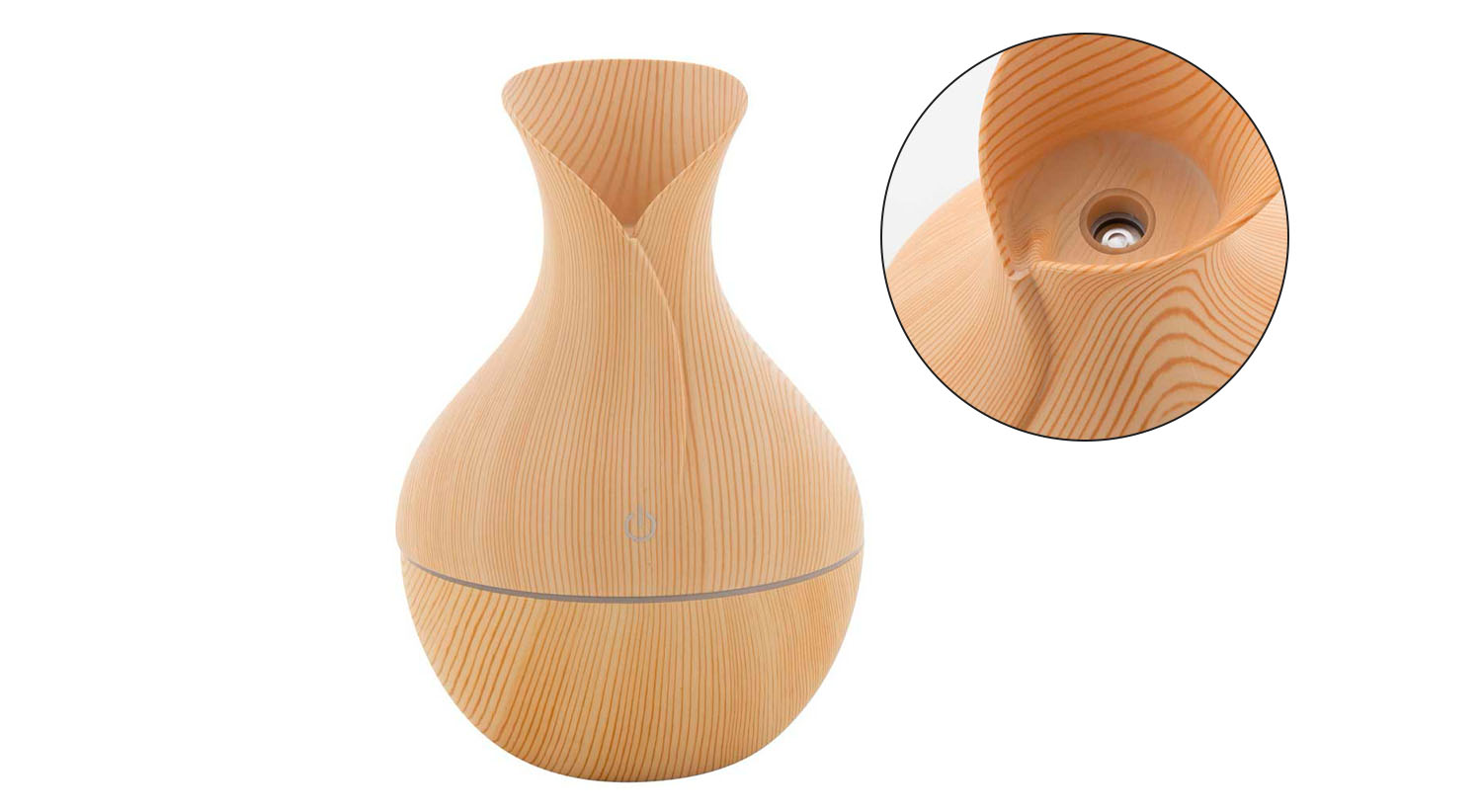 Umidificatore per ambienti dotato di luce LED multicolore per un’atmosfera rilassante, ideale per l’inaugurazione di nuovi negozi.