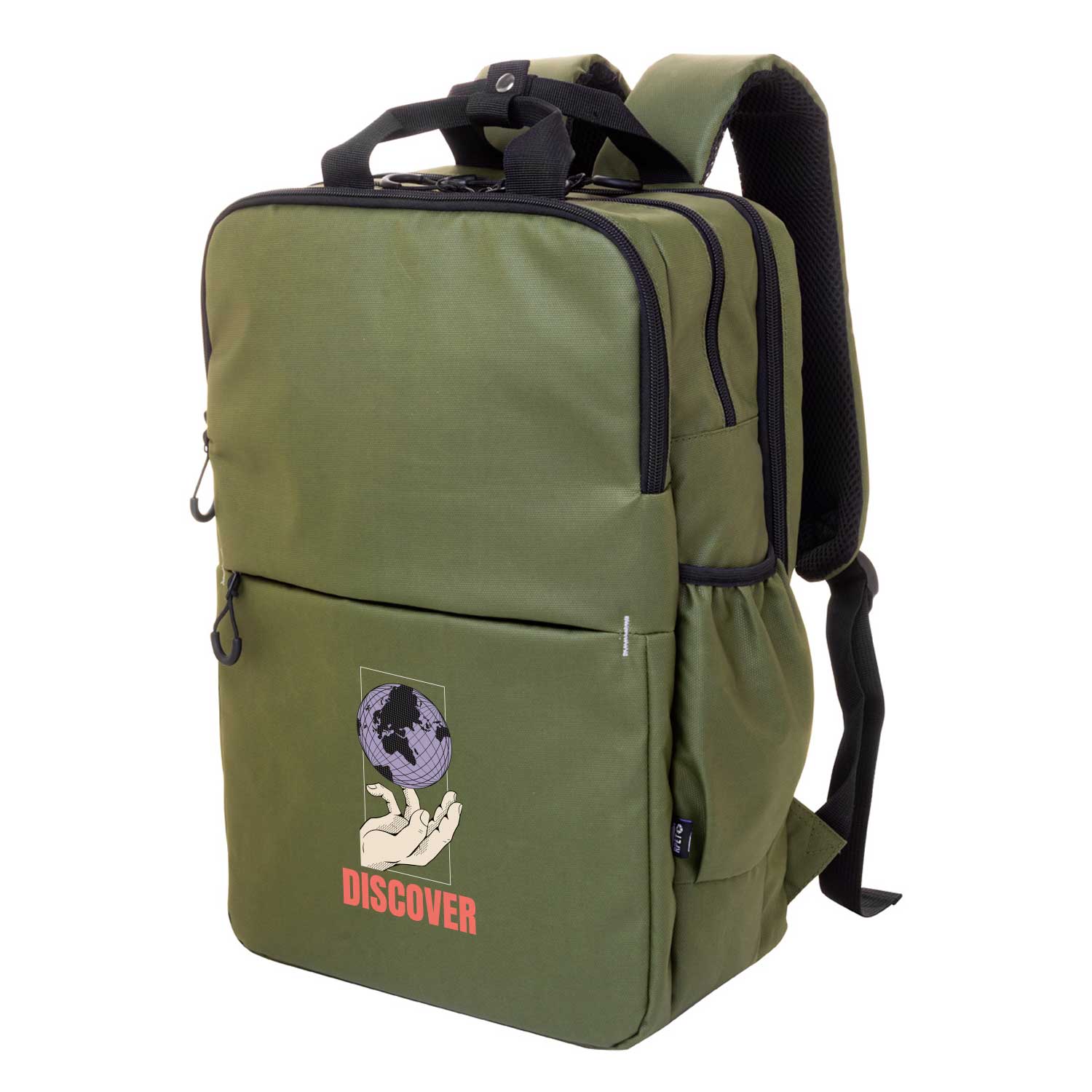 Tazza termica verde con laccio da polso e tappo ermetico ner