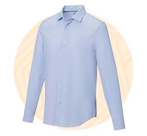 Icona abbigliamento personalizzato azzurro per scoprire le camicie personalizzate