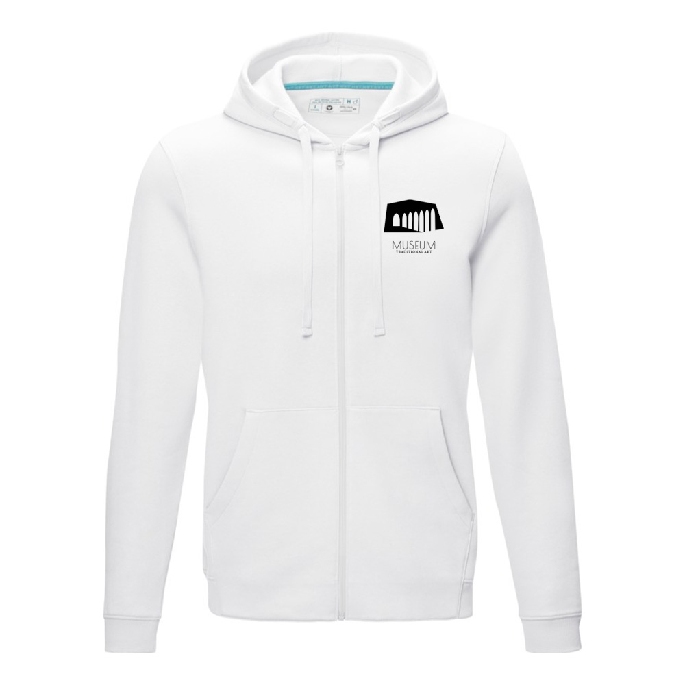 Felpa bianca con logo lato cuore