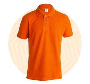 Icona abbigliamento personalizzato arancione per scoprire le polo personalizzate