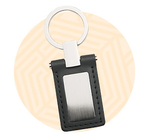 Icona gadget 48 ore nera per portachiavi personalizzati in 48 ore