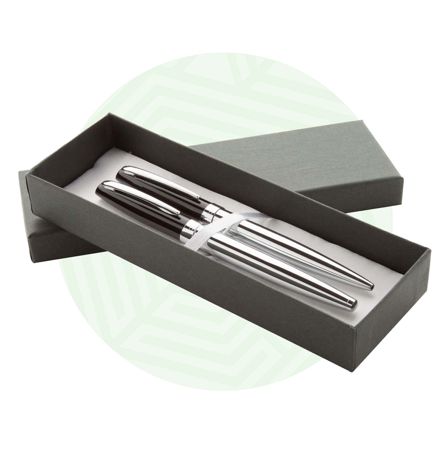 Set penne eleganti in alluminio in confezioni regalo