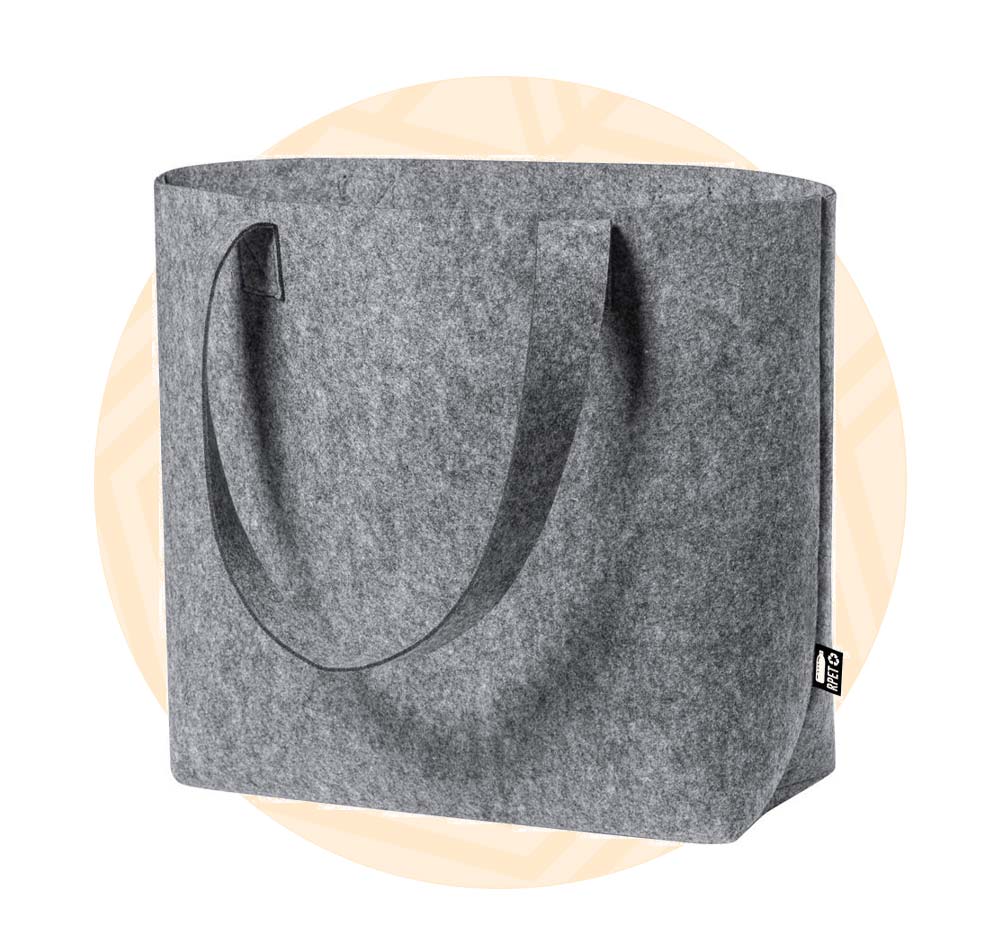 Icona shopper personalizzata arancione per scoprire le shopper in rpet