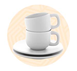 Icona tazze personalizzate bianche per scoprire tazzine caffè personalizzate