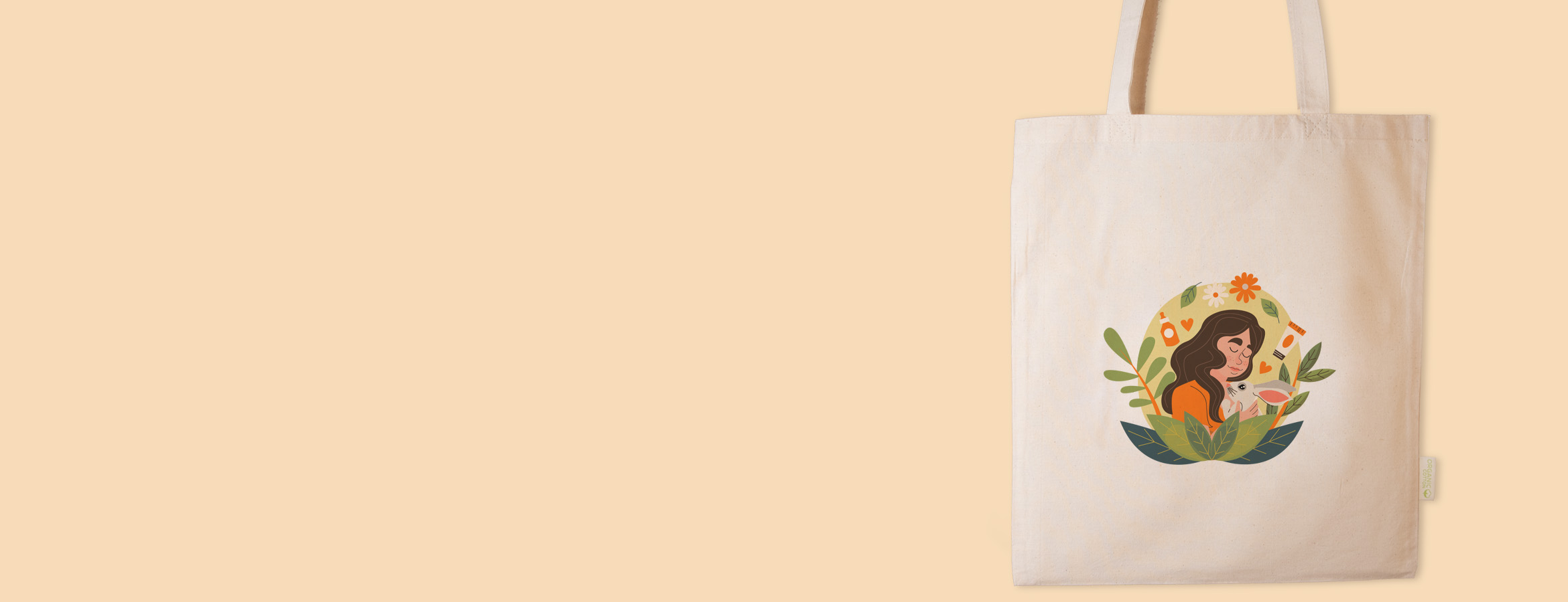 Shopper in cotone personalizzata con grafica colorata, gadget per eventi e regali aziendali