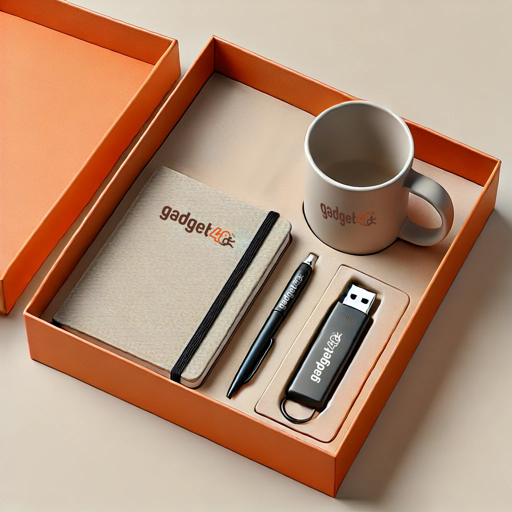 Welcome kit base per ufficio con agenda, tazza penna e chiavetta USB