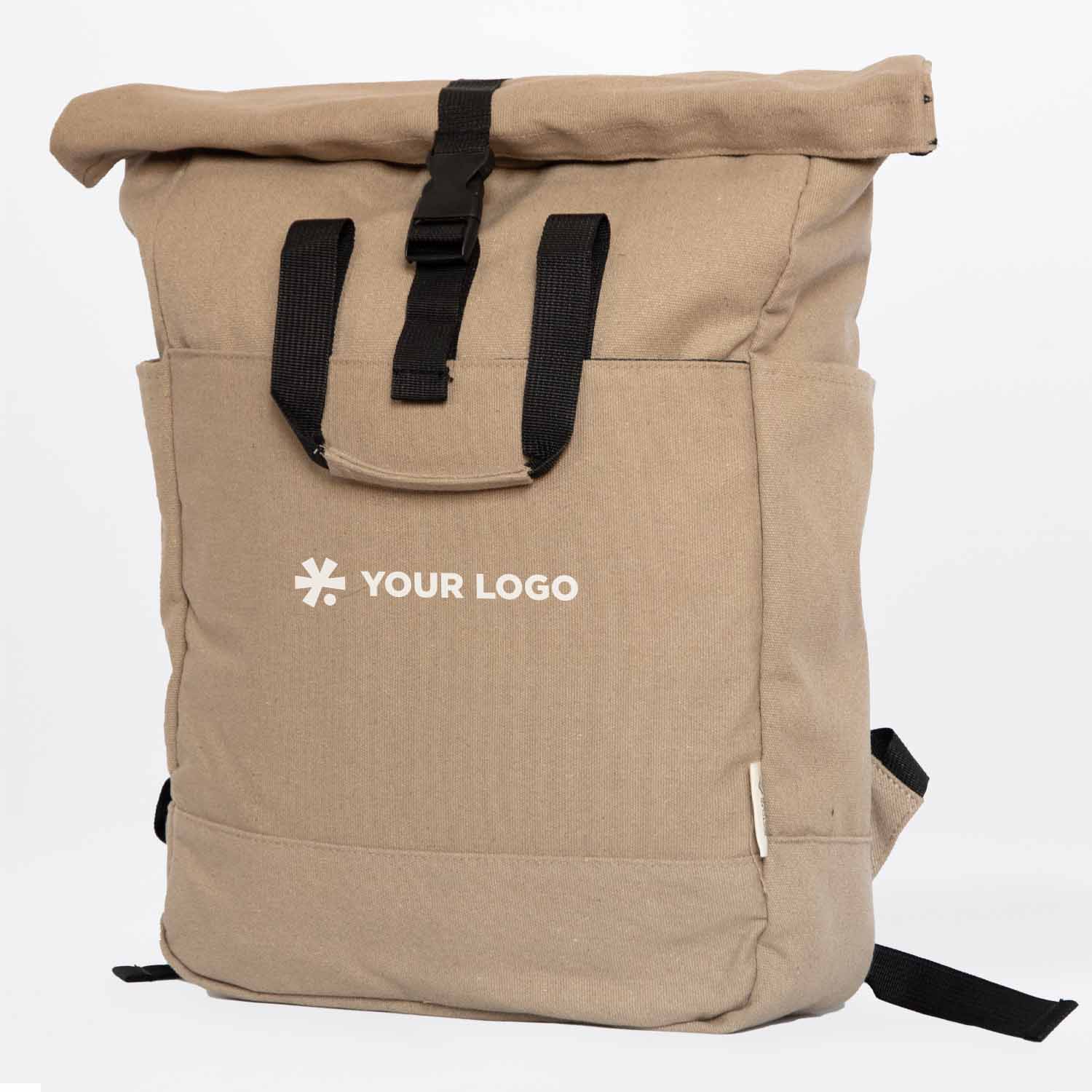 Sac à dos roll-top personnalisé, idéal comme goodies pour les événements et les salons professionnels