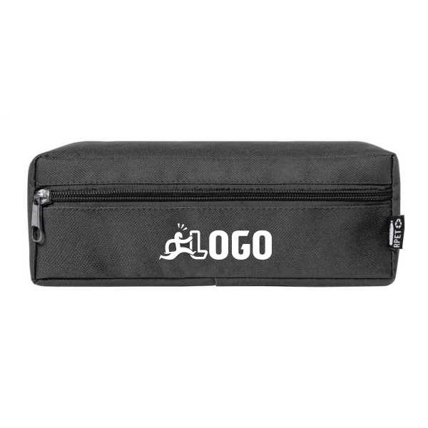 Trousse personnalisable en RPET avec fermeture à zip