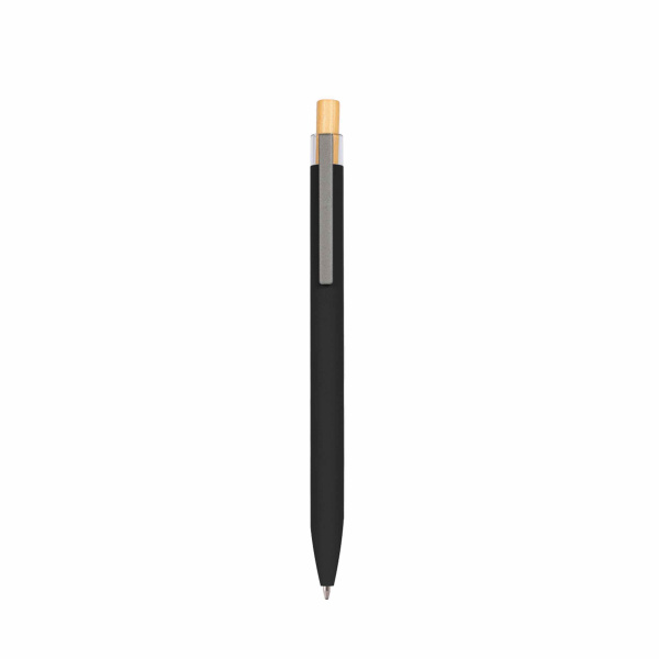 Penna a sfera soft touch colorato in alluminio riciclato 