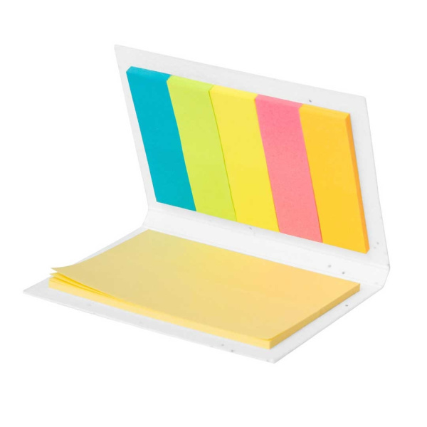 Bloc-notes avec feuilles adhésives et couverture contenant des graines