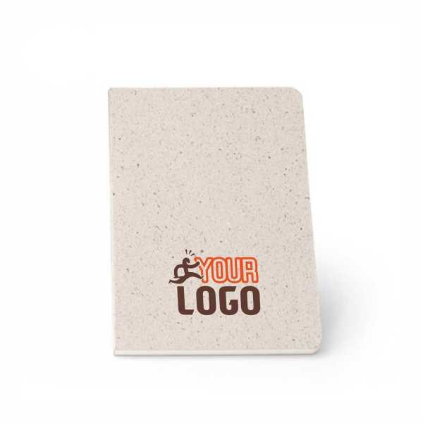 Bloc-notes à couverture semi-rigide en fibres naturelles et coton | A5