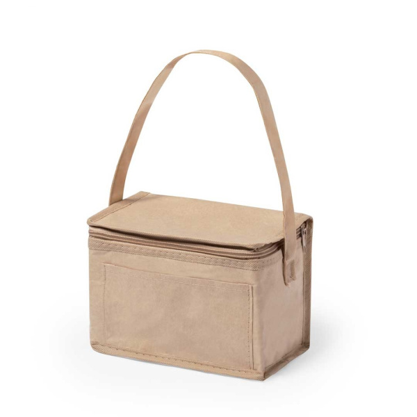 Sac isotherme zippé publicitaire en papier recyclé