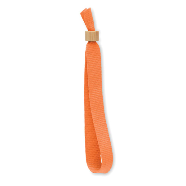 Bracelet écologique en RPET avec fermeture en bambou