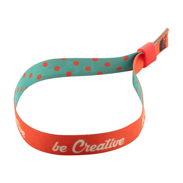 Bracelet en RPET avec fermeture de sécurité en plastique coloré