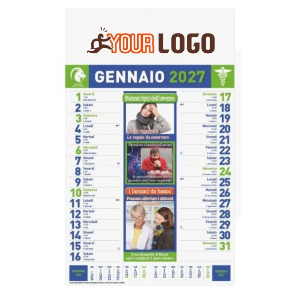Calendario consigli del farmacista personalizzabile