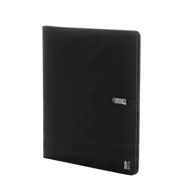 Cartella portadocumenti in RPET con blocco note e organizer interni | A4