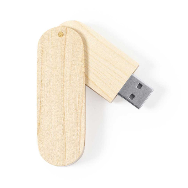 Clé usb personnalisée pliable en bois | 16 Gb