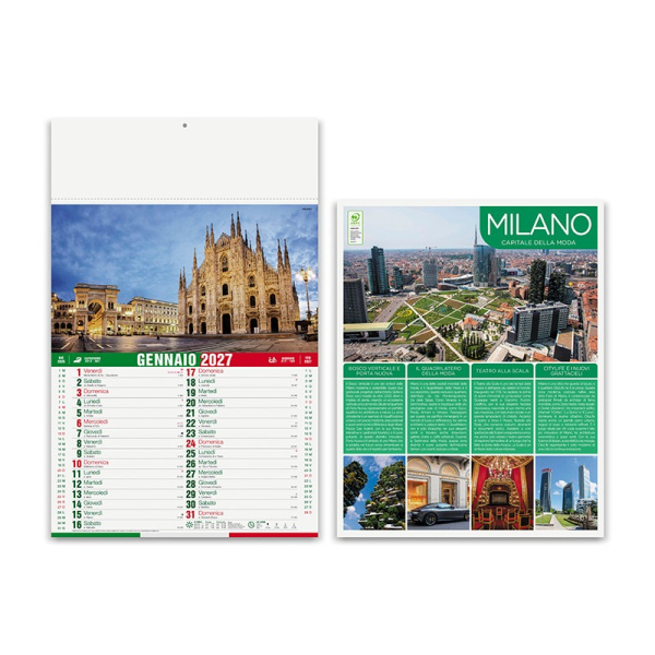 Calendario illustrato Città d’Italia personalizzabile 