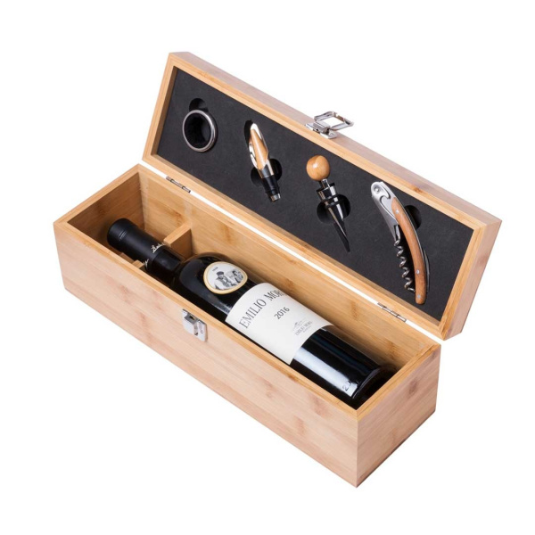 Coffret à vin avec logo promotionnel