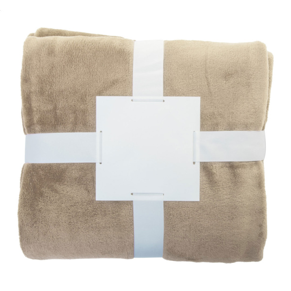 Coperta in pile flanella RPET 260 gr con nastro
