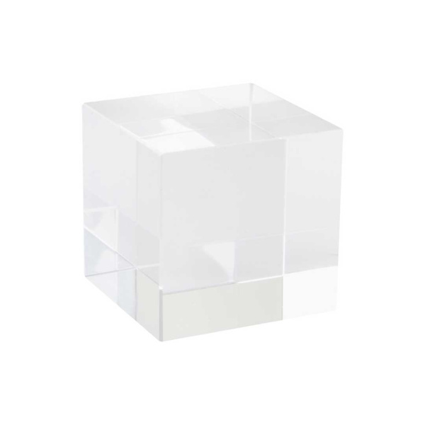 Cube en verre publicitaire