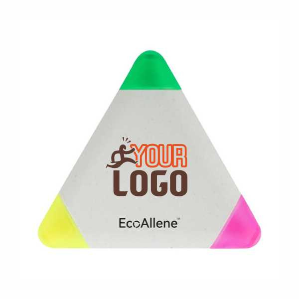 Surligneur triangulaire en plastique recyclé