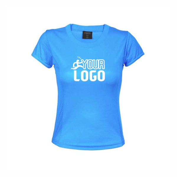 Maglietta tecnica sportiva donna con logo